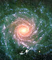 Большая спиральная галактика в созвездии Эридана