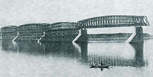 Строительство моста 1896