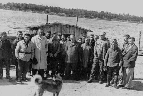 М.А.Лаврентьев с А.А.Трофимуком предприняли поездку по Оби